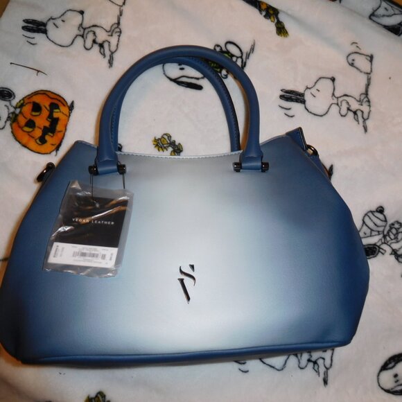 Vera Wang Handbags - NWT Simply Vera Vera Wang Caitlin Functional Satchel Bag blue tie dye